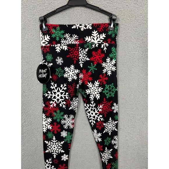 Planet Heart Juniors' Ugly Xmas Leggings Snowflake Print Multicolor Small NWT's - Picture 5 of 8